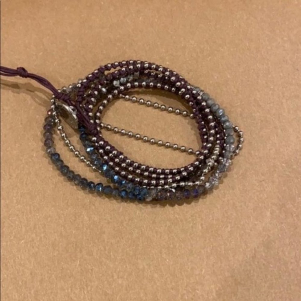 Chloe + Isabel Purple/Blue Wrap Bracelet